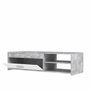 Aucune PILVI Mueble de televisión moderno - Hormigón blanco y gris claro