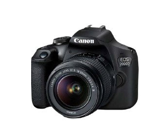 Canon EOS 2000D con Objetivo EF-S 18-55mm IS II