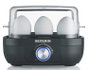 Severin EK 3166 Cocedor de huevos para hasta 6 huevos, Negro mate