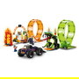 LEGO City 60303 Pista Acrobática con Doble Rizo, Set de Construcción de Pista de Acrobacias para Niños y Niñas +7 Años, 598 Piezas