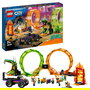 LEGO City 60303 Pista Acrobática con Doble Rizo, Set de Construcción de Pista de Acrobacias para Niños y Niñas +7 Años, 598 Piezas