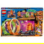 LEGO City 60303 Pista Acrobática con Doble Rizo, Set de Construcción de Pista de Acrobacias para Niños y Niñas +7 Años, 598 Piezas