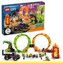 LEGO City 60303 Pista Acrobática con Doble Rizo, Set de Construcción de Pista de Acrobacias para Niños y Niñas +7 Años, 598 Piezas