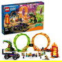 LEGO City 60303 Pista Acrobática con Doble Rizo, Set de Construcción de Pista de Acrobacias para Niños y Niñas +7 Años, 598 Piezas