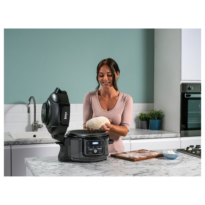 Ninja Foodi OP100EU Multikocher 6 en 1, 4.7L, 1460W, Negro, Olla a Presión, Cocina al Vapor, Freidora, Horno, Recalentar