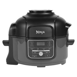 Ninja OP100EU Foodi Multikocher 6-en-1, 4.7L, 1460W, Negro, Cocina al Vapor, Freír y Hornear
