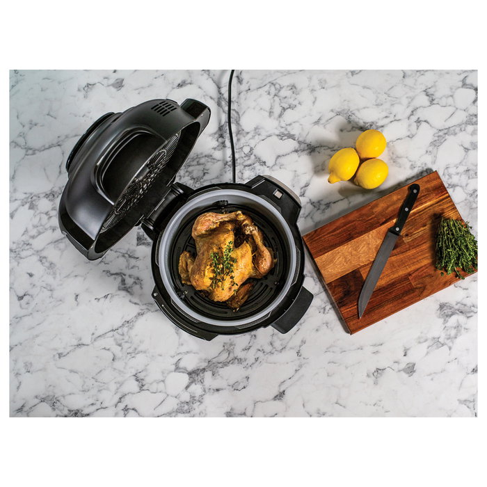 Ninja Foodi OP100EU Multikocher 6 en 1, 4.7L, 1460W, Negro, Olla a Presión, Cocina al Vapor, Freidora, Horno, Recalentar