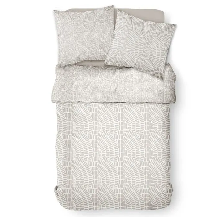 Today Juego de Ropa de Cama para 2 Personas - 260 x 240 cm - 100% Algodón - Estampado Étnico Beige Today Juego de Ropa de Cama para 2 Personas - 260 x 240 cm - 100% Algodón - Estampado Étnico Beige