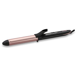 BaByliss C451E Rizador de Pelo 25mm Calor Cerámico 160-210°C Negro y Oro Rosado