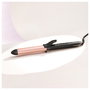 BaByliss C451E Rizador de Pelo 25mm Calor Cerámico 160-210°C Negro y Oro Rosado
