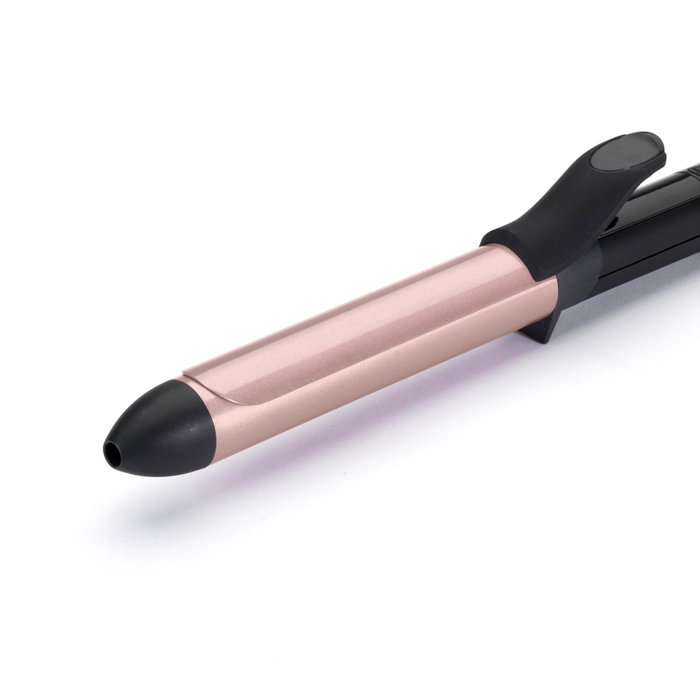 BaByliss Rizador de pelo C451E de 25 mm, Negro y Oro rosado