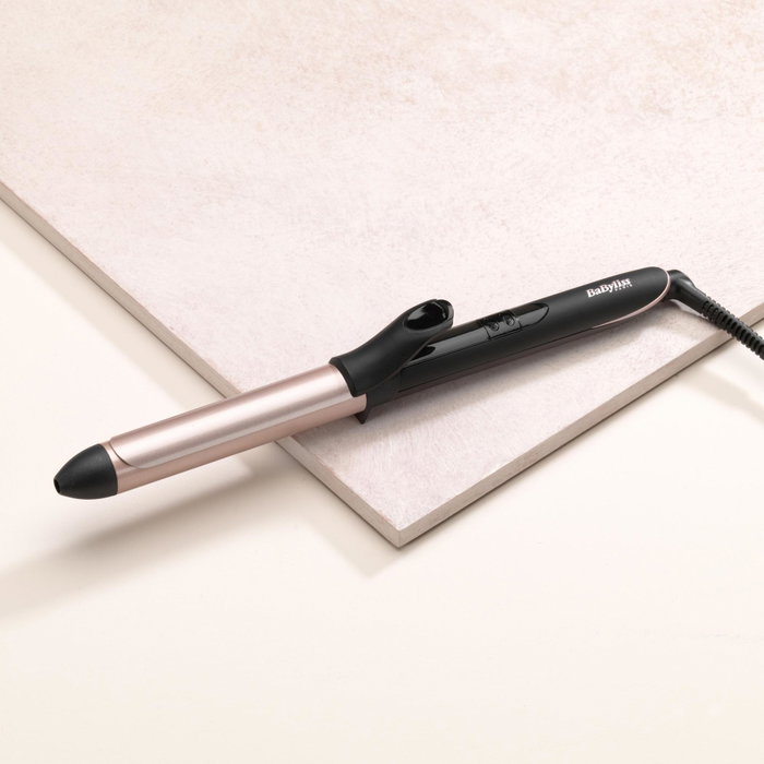 BaByliss Rizador de pelo C451E de 25 mm, Negro y Oro rosado