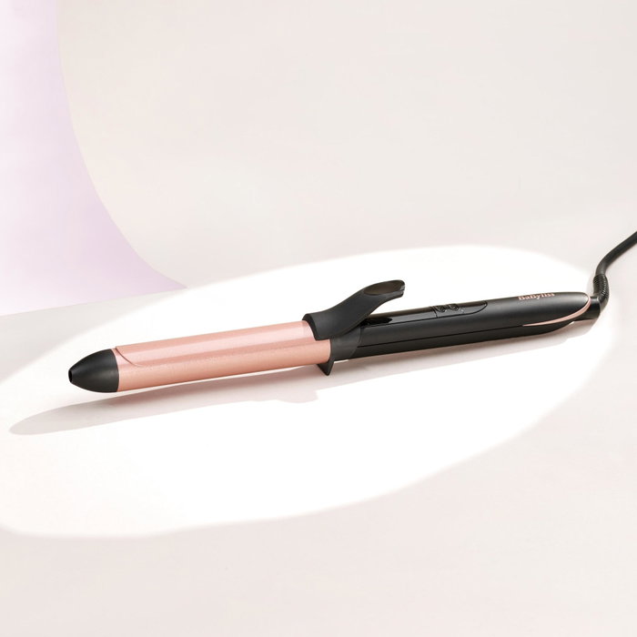 BaByliss Rizador de pelo C451E de 25 mm, Negro y Oro rosado