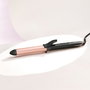 BaByliss Rizador de pelo C451E de 25 mm, Negro y Oro rosado