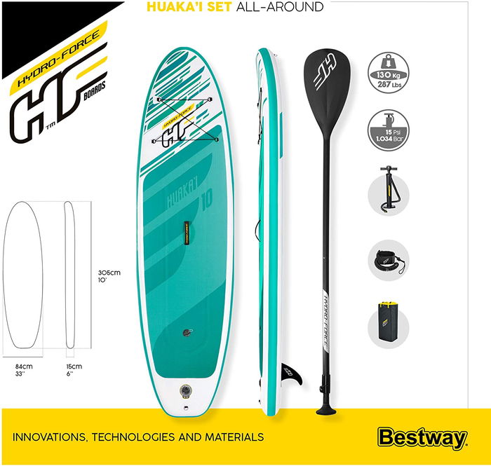 Bestway Tabla Paddle Surf Hinchable Hydro - Force Huaka?i 305x84x15 cm Azul