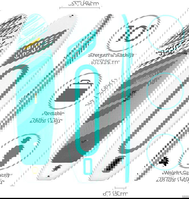 Bestway Tabla Paddle Surf Hinchable Hydro - Force Huaka?i 305x84x15 cm Azul