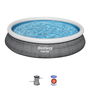 Bestway Piscina Hinchable Adulto Aro Ratan con Depurador 475x84 cm Jardin 57313