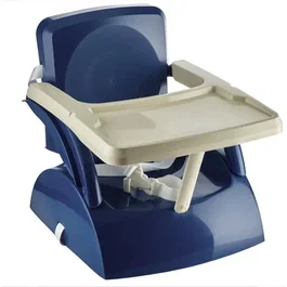 Thermobaby Yeehop Asiento Elevador para Niños 2 en 1, 6-18 Meses, con Arnés de Seguridad de 3 Puntos y Tabla Extraíble, Color Azul Océano
