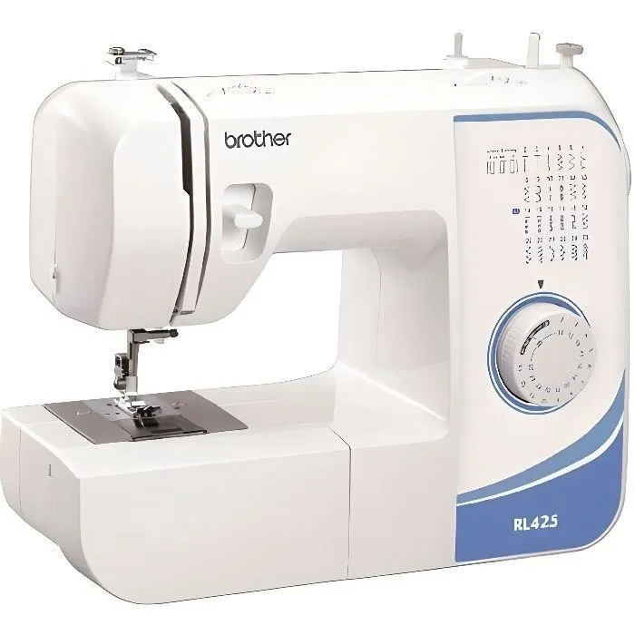 Brother RL-425 Máquina de Coser Mecánica con 25 Funciones de Costura, 12 Puntadas Preestablecidas, Cortador de Hilo Manual, Iluminación LED y Brazo Libre Brother RL-425 Máquina de Coser Mecánica con 25 Funciones de Costura, 12 Puntadas Preestablecidas, Cortador de Hilo Manual, Iluminación LED y Brazo Libre