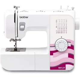 Brother Máquina de Coser Mecánica RH-127 - 27 Funciones, 13 Puntadas, Cortador de Hilo, Brazo Libre, Enhebrador de Aguja, Iluminación LED