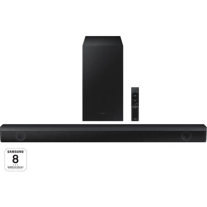 Samsung HW-B530 Barra de sonido 2.1ch 380W con Subwoofer Inalámbrico 6.5'', Adaptive Sound Lite, Modo Juego, Bass Boost, HDMI ARC Samsung HW-B530 Barra de sonido 2.1ch 380W con Subwoofer Inalámbrico 6.5'', Adaptive Sound Lite, Modo Juego, Bass Boost, HDMI ARC