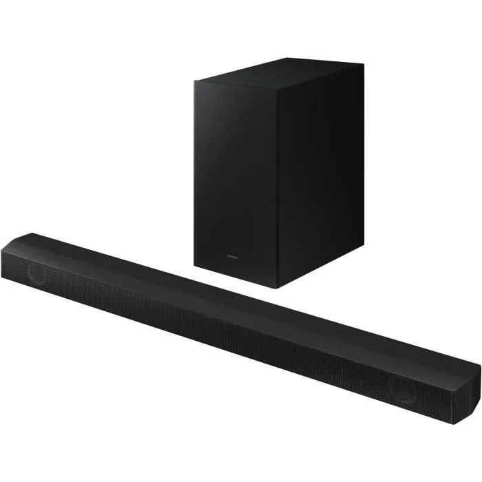 Samsung HW-B530 Barra de sonido 2.1ch 380W con Subwoofer Inalámbrico 6.5'', Adaptive Sound Lite, Modo Juego, Bass Boost, HDMI ARC Samsung HW-B530 Barra de sonido 2.1ch 380W con Subwoofer Inalámbrico 6.5'', Adaptive Sound Lite, Modo Juego, Bass Boost, HDMI ARC