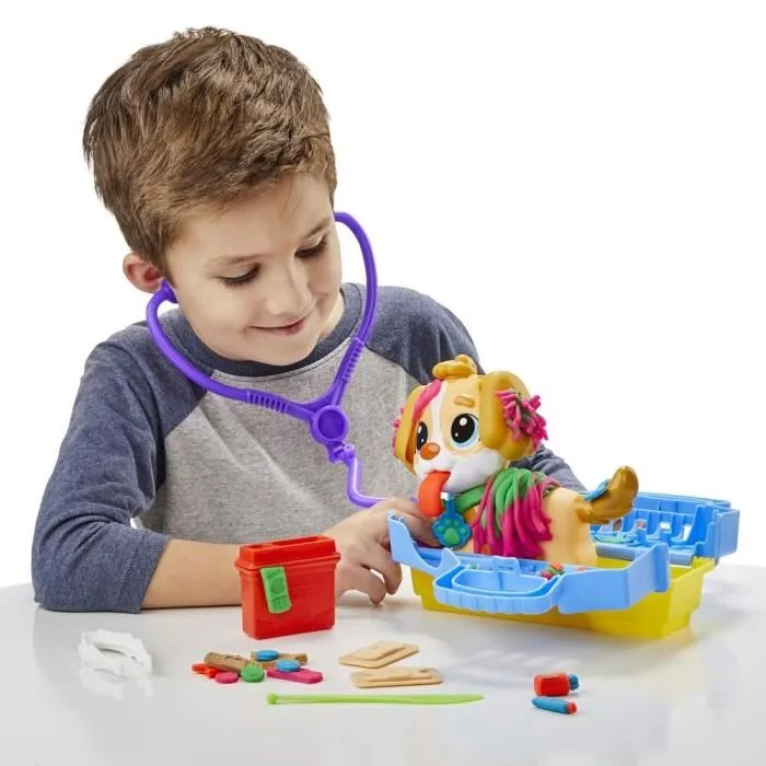 PLAY-DOH Kit Veterinario con 5 Colores de Plastilina