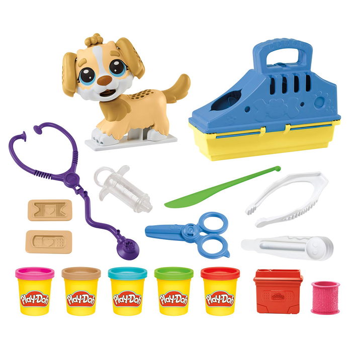 Play-Doh Kit Veterinario F3639 Juguete de Plastilina para Niños +3 Años para Jugar a Ser Veterinario