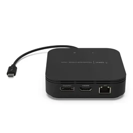 Belkin Thunderbolt 3 Dock Core - Estación de conexión con Thunderbolt 3, HDMI 2.0, DisplayPort 1.4, 1Gbe LAN, carga 60W para MacBook Pro/Air M1 - Negro