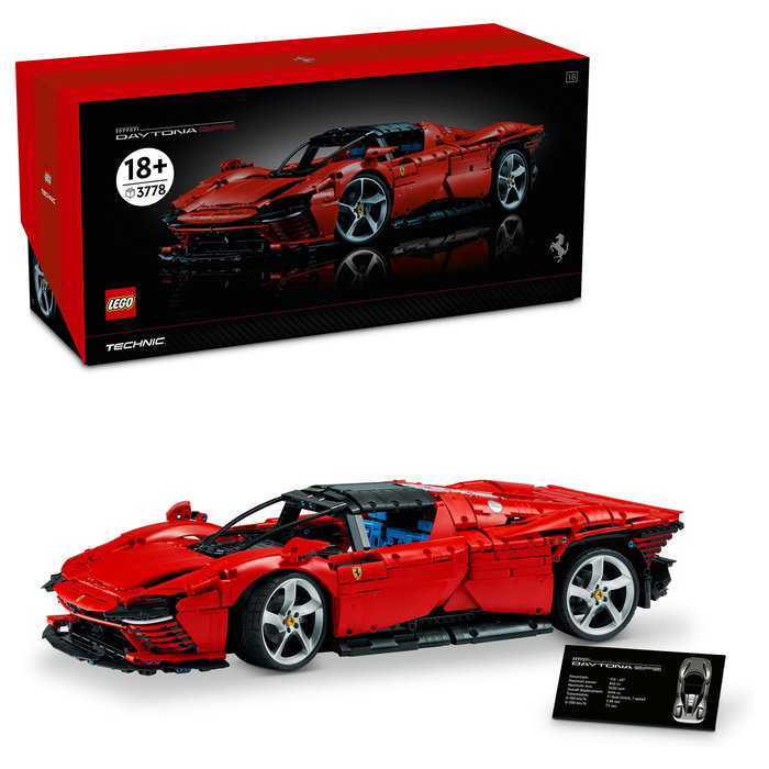 LEGO Technic Ferrari Daytona SP3 42143 Juego Construcción 3778 Piezas