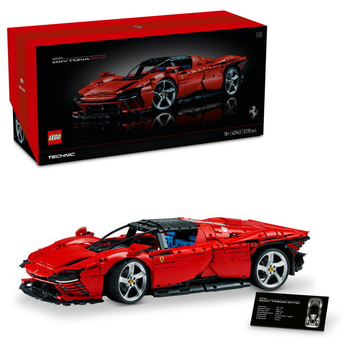 LEGO Technic Ferrari Daytona SP3 42143 Juego Construcción 3778 Piezas
