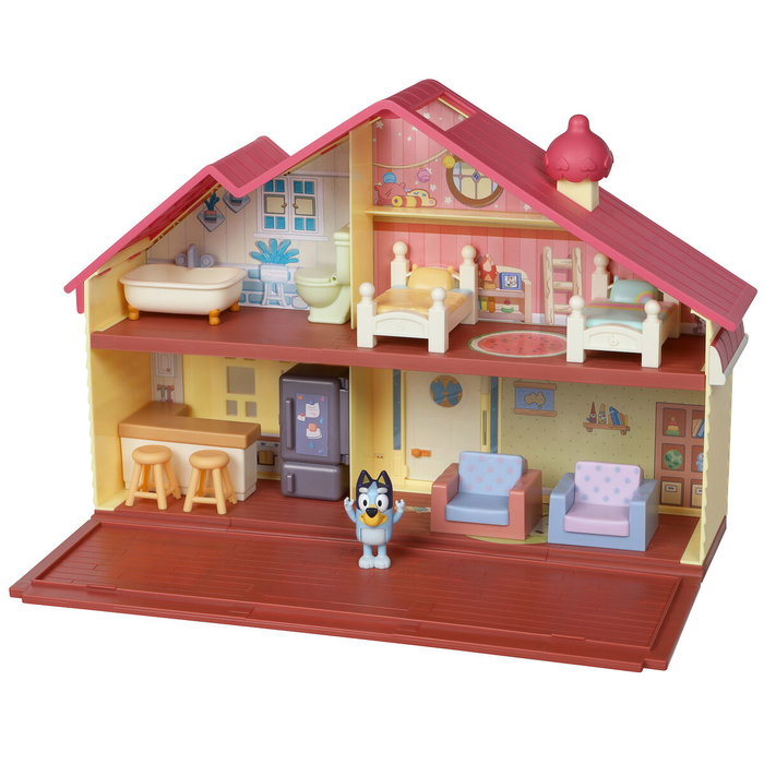 Moose Toys Bluey Escenario de Juego Casa Familiar con Dos Plantas y Muebles Moose Toys Bluey Escenario de Juego Casa Familiar con Dos Plantas y Muebles