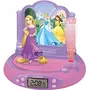 Lexibook Radio Reloj Despertador para Niños Princesas de Disney con Proyecciones de Imágenes
