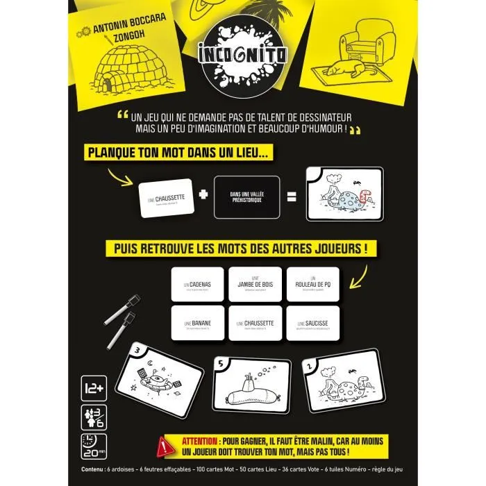 Juego de Mesa Gigamic Incognito (FR)