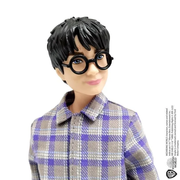 Mattel Harry Potter Coche Volador con 2 Muñecas Harry y Ron - Vehículo Réplica Auto Azul, Puertas y Ruedas Móviles, Sin Pilas - Juguete 6+ años