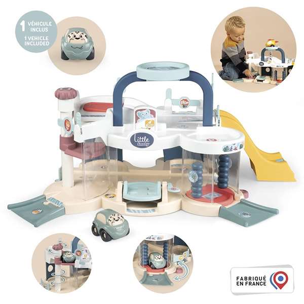 Smoby Garaje Infantil con Actividades 56x32x29cm, Edad Mínima 18 Meses, Plástico Smoby Garaje Infantil con Actividades 56x32x29cm, Edad Mínima 18 Meses, Plástico