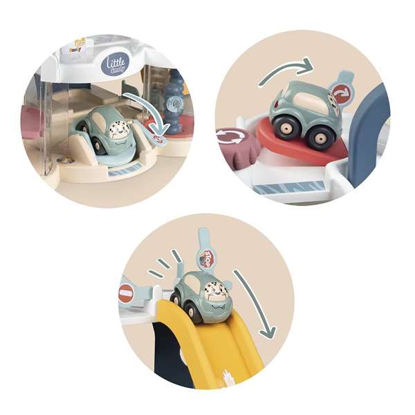 Smoby Garaje Infantil con Actividades 56x32x29cm, Edad Mínima 18 Meses, Plástico Smoby Garaje Infantil con Actividades 56x32x29cm, Edad Mínima 18 Meses, Plástico