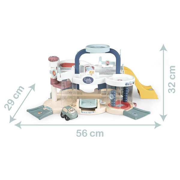 Smoby Garaje Infantil con Actividades 56x32x29cm, Edad Mínima 18 Meses, Plástico Smoby Garaje Infantil con Actividades 56x32x29cm, Edad Mínima 18 Meses, Plástico