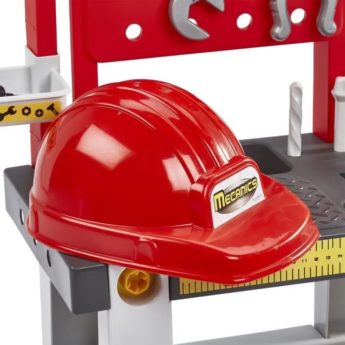 Ecoiffier Super Pack Mecánico - Banco de Trabajo, Carretilla y Casco - A partir de 18 meses Ecoiffier Super Pack Mecánico - Banco de Trabajo, Carretilla y Casco - A partir de 18 meses
