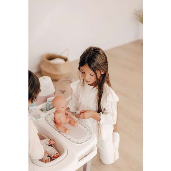 Smoby Casa de los Bebés Baby Nurse con 3 Áreas de Juego, para Muñecos de hasta 42cm, Dimensiones 149x71x71cm, Edad +3 Años