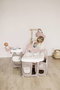 Smoby Casa de los Bebés Baby Nurse con 3 Áreas de Juego, para Muñecos de hasta 42cm, Dimensiones 149x71x71cm, Edad +3 Años