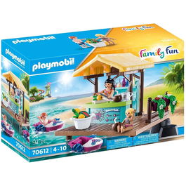 Playmobil Set de Juego Alquiler de Botes con Bar de Zumo - Juguete de Playa con Figuras y Botes que Flotan - 9467