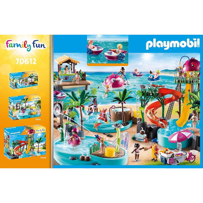 Playmobil Set de Juego Alquiler de Botes con Bar de Zumo - Juguete de Playa con Figuras y Botes que Flotan - 9467