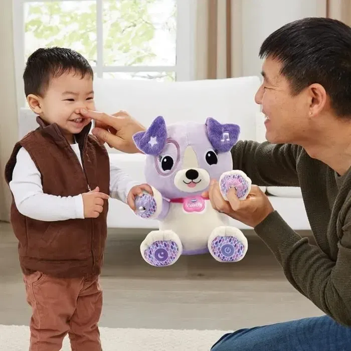 Vtech Violeta, mi amigo Magic Paws - Peluche Interactivo para Aprender - Idioma Francés Vtech Violeta, mi amigo Magic Paws - Peluche Interactivo para Aprender - Idioma Francés