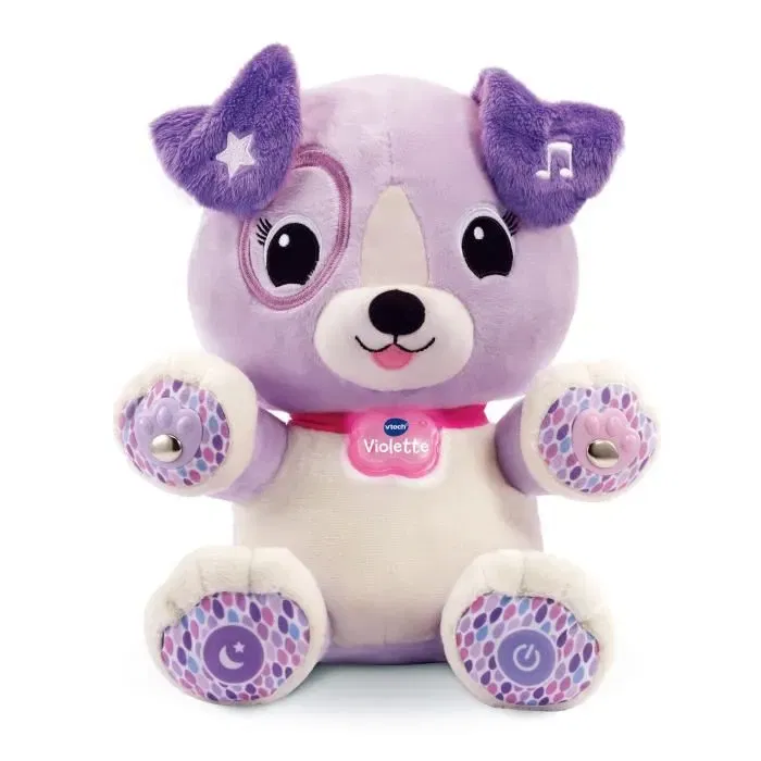 Vtech Violeta, mi amigo Magic Paws - Peluche Interactivo para Aprender - Idioma Francés Vtech Violeta, mi amigo Magic Paws - Peluche Interactivo para Aprender - Idioma Francés