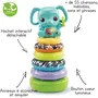 Vtech Baby Nino Baby Elephant Stacko 3 en 1 Plástico de Base Biológica Torre de Apilamiento Juego de Montaje Sonajero Electrónico