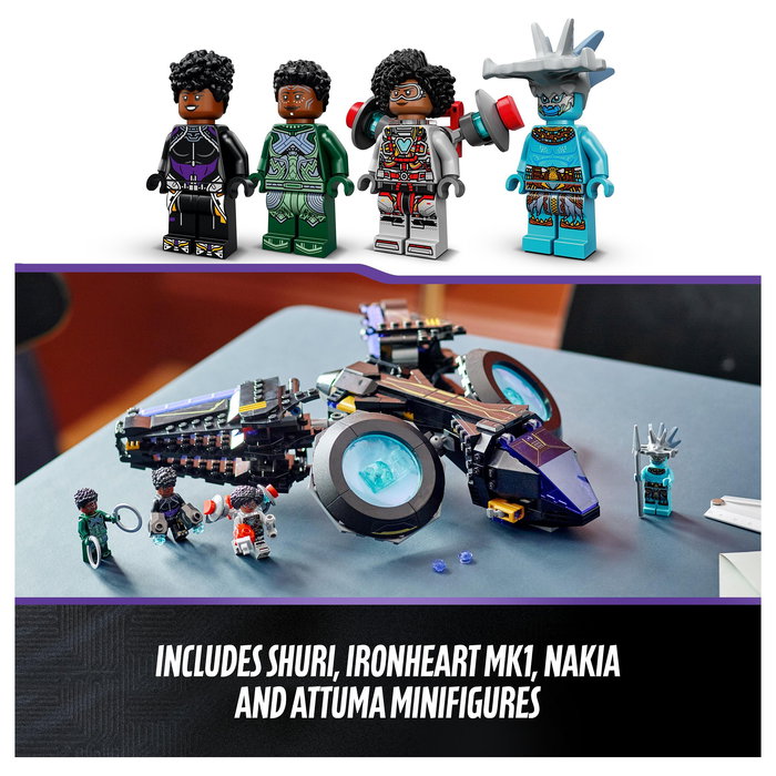 LEGO Marvel Super Heroes Shuri's Sunbird - Juego de Construcción 355 Piezas para Niños Niñas a Partir de 8 Años