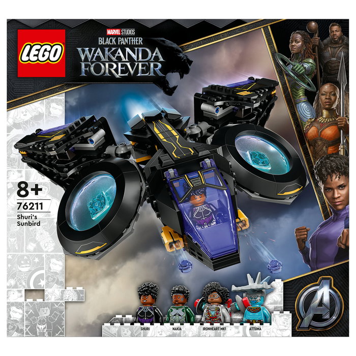 LEGO Marvel Super Heroes Shuri's Sunbird - Juego de Construcción 355 Piezas para Niños Niñas a Partir de 8 Años