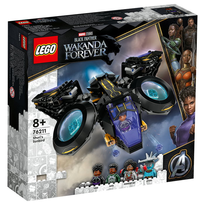 LEGO Marvel Super Heroes Shuri's Sunbird - Juego de Construcción 355 Piezas para Niños Niñas a Partir de 8 Años