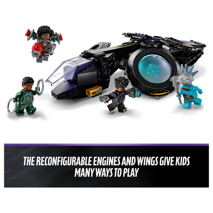 LEGO Marvel Super Heroes Shuri's Sunbird - Juego de Construcción 355 Piezas para Niños Niñas a Partir de 8 Años